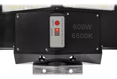 Foco Solar Led Exterior 600w. 6.500k-ip67 + Control Remoto