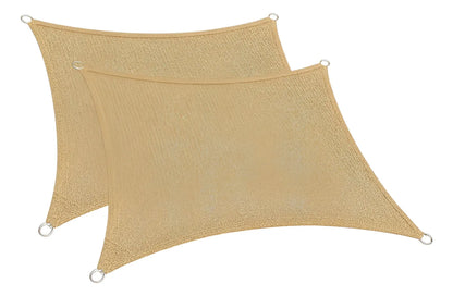 X2 Toldo Vela Rectangular Lona Sombra Toldo Plegables 5x2 Mts