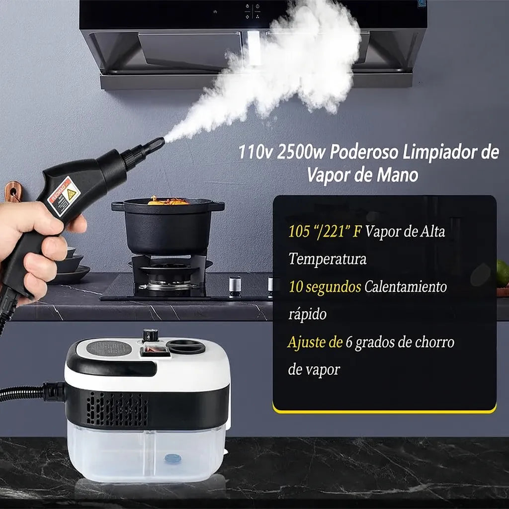 Limpiador De Vapor Presión Alta Temperatura 2500w Blanco