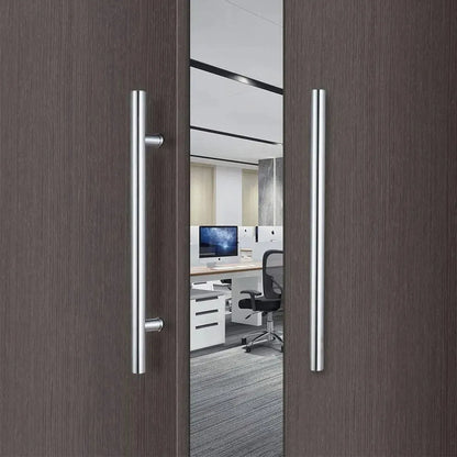 Manillon Plata Acero Inoxidable 50 Cm Para Puerta Par Manija