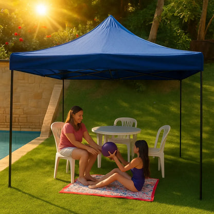 X2 Toldo 3x3 Lona Impermeable Toldos Retractiles Toldo Araña Azul