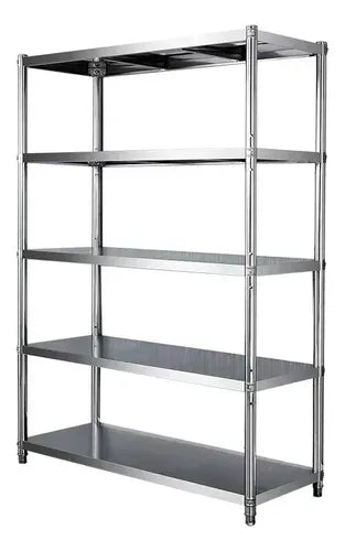 Estante Cocina Repisa Acero Inoxidable 5 Pisos 175x91x40 Cm