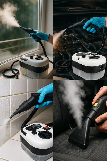 Limpiador De Vapor Presión Alta Temperatura 2500w Blanco