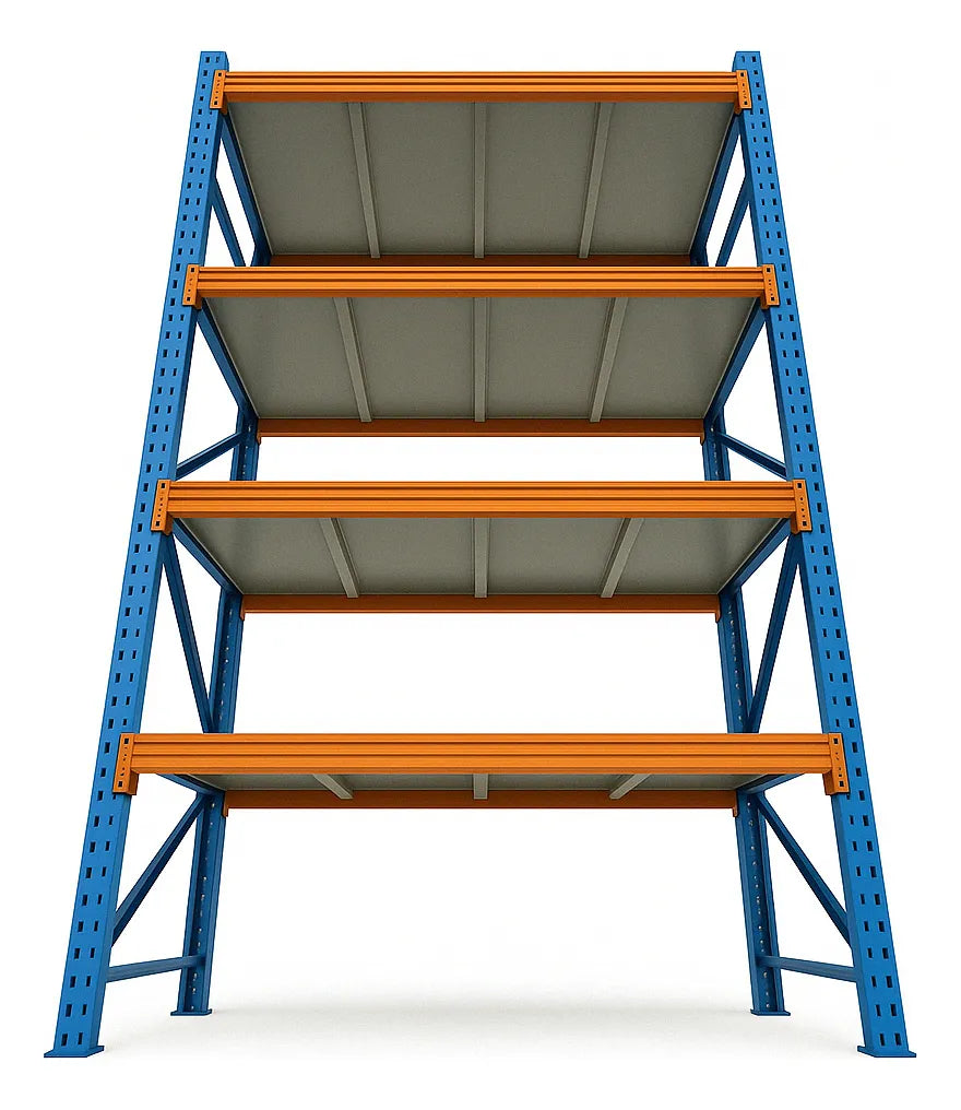 Estantería Metálica para Bodega 200x150x60 Racks Reforzados Repisas Metálicas Industriales