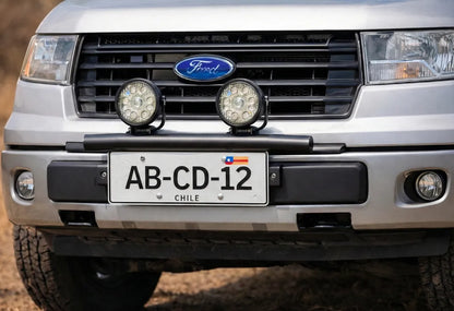 Porta Placas Patentes Soporte Focos Barra Led Frontal 4x4