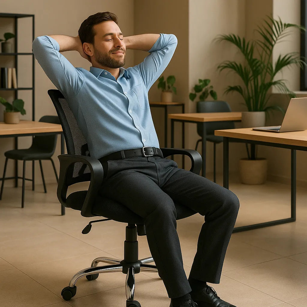 Silla De Oficina Ergonomica Reclinable Ajustable Profesional