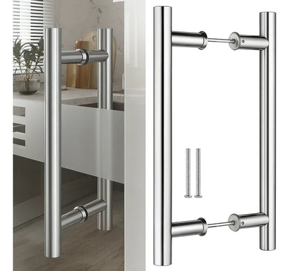 Manillon Plata Acero Inoxidable 50 Cm Para Puerta Par Manija