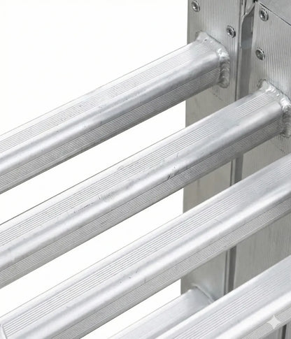 Escalera Aluminio Plegable 20 Peldaños Multifuncional 5.7mt