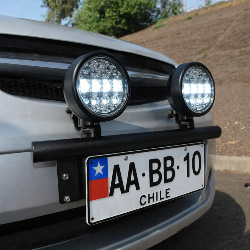 Porta Placas Patentes Soporte Focos Barra Led Frontal 4x4