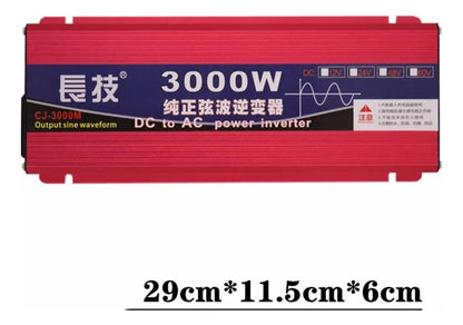 Inversor De Corriente 3000 W 12v A 220v Conversor Voltaje