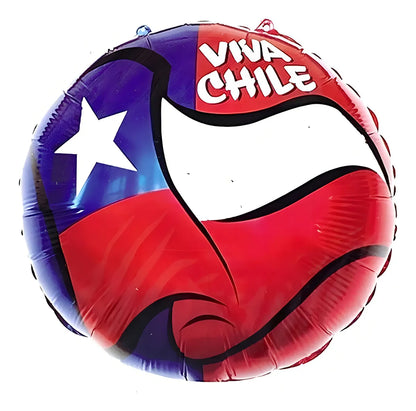 X3 Globos Decoracion Fiestas Patrias Globos Metalicos 45cm