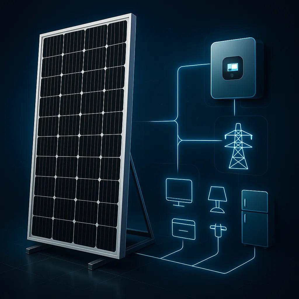 Pack 2 Panel Solar Casa Monocristalino Fotovoltaico 100w 12v
