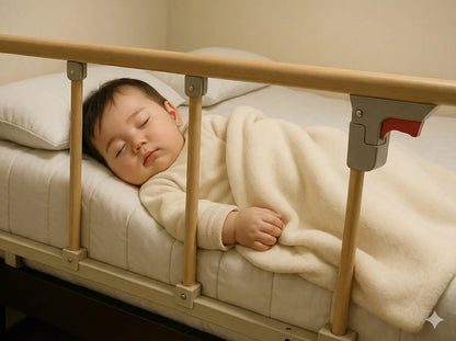 Baranda Cama Seguridad Bebe Reja Barrera Plegable Ancianos