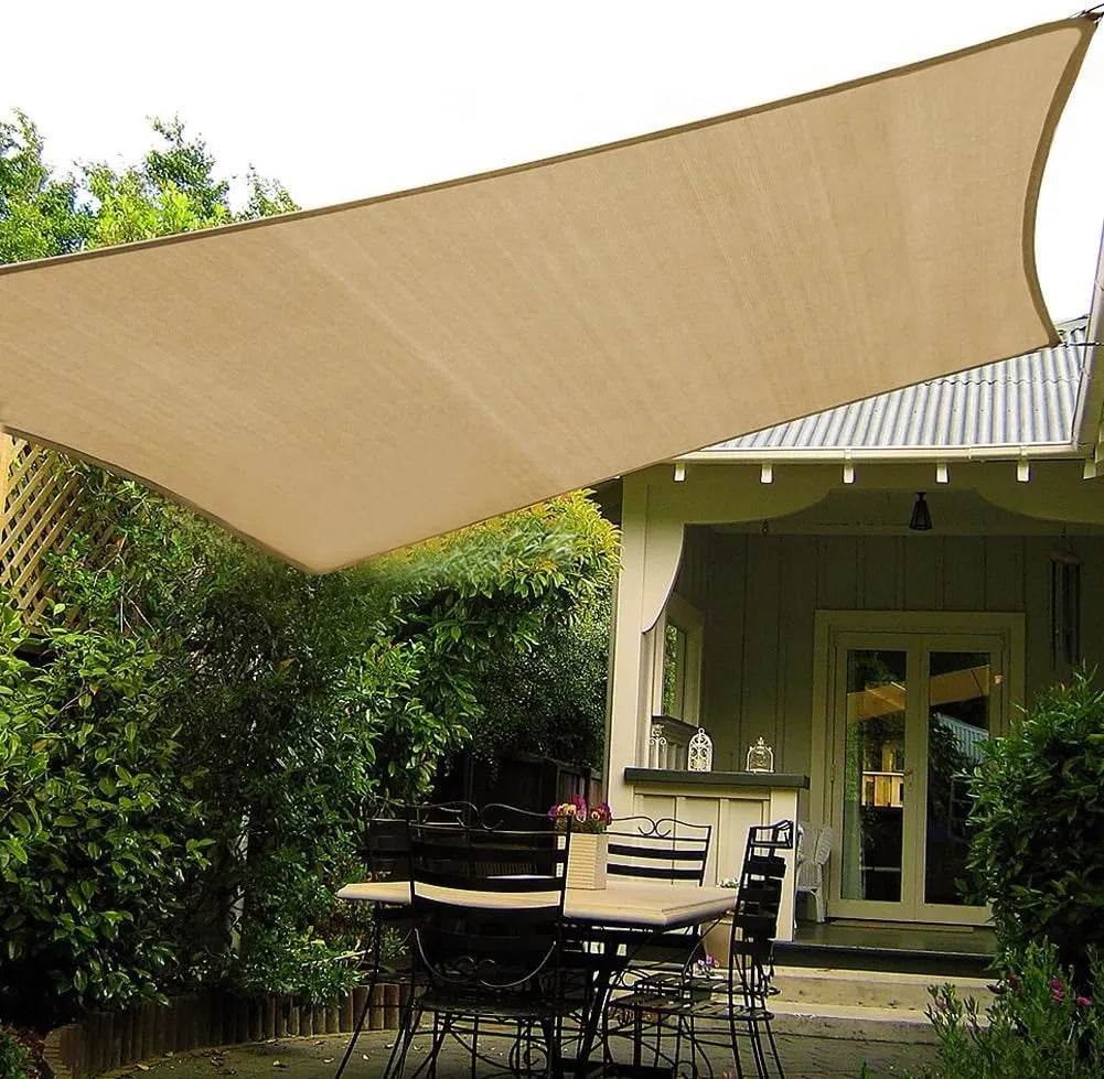 Toldo Vela Rectangular Lona Sombra Toldo Plegables 5x2 Mts