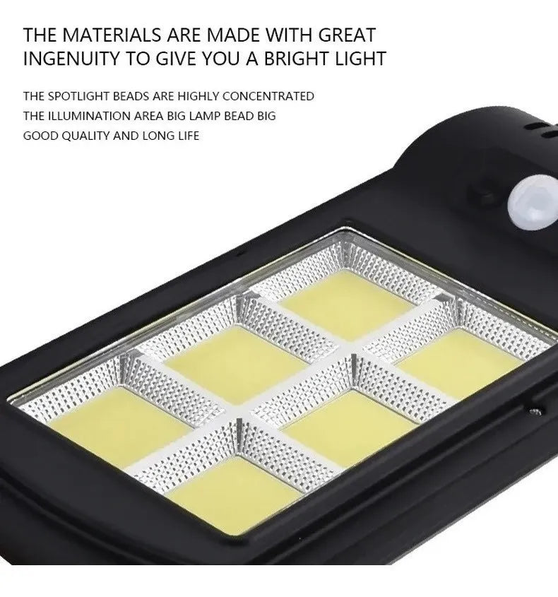 Packx2 Foco Exterior Iluminacion Solar Foco Led Solares 120w