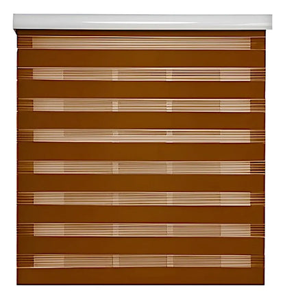 Cortinas Roller Blackout Cortina Dia Noche 100x200 Marron