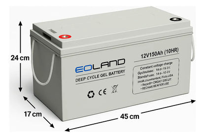 Bateria Ciclo Profundo 12v 150ah Baterias Gel Energia Solar