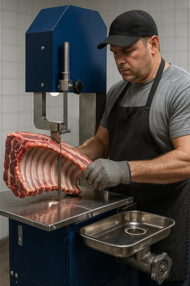 Cortadora Industrial De Carne Y Hueso Sierra Carnicera
