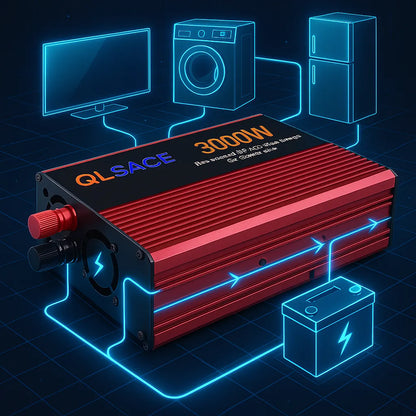 Inversor Voltaje Conversor De Corriente 12v 220v Auto 3000w