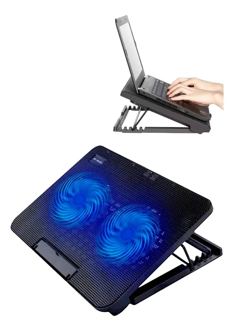 Elevador Base Notebook Cooler Base Ventilador Mesa Enfriador