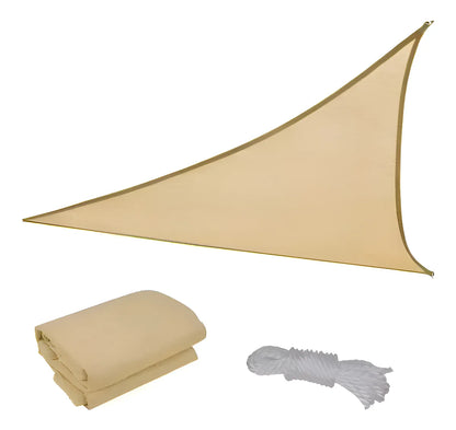 Pack X3 Vela Sombra 5mx5m Toldos Malla Sombra Triangular