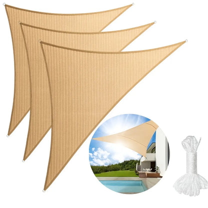 X3 Carpa Toldo Vela Triangular Vela Sombra Lona Toldo 3x3