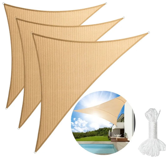 X3 Carpa Toldo Vela Triangular Vela Sombra Lona Toldo 3x3