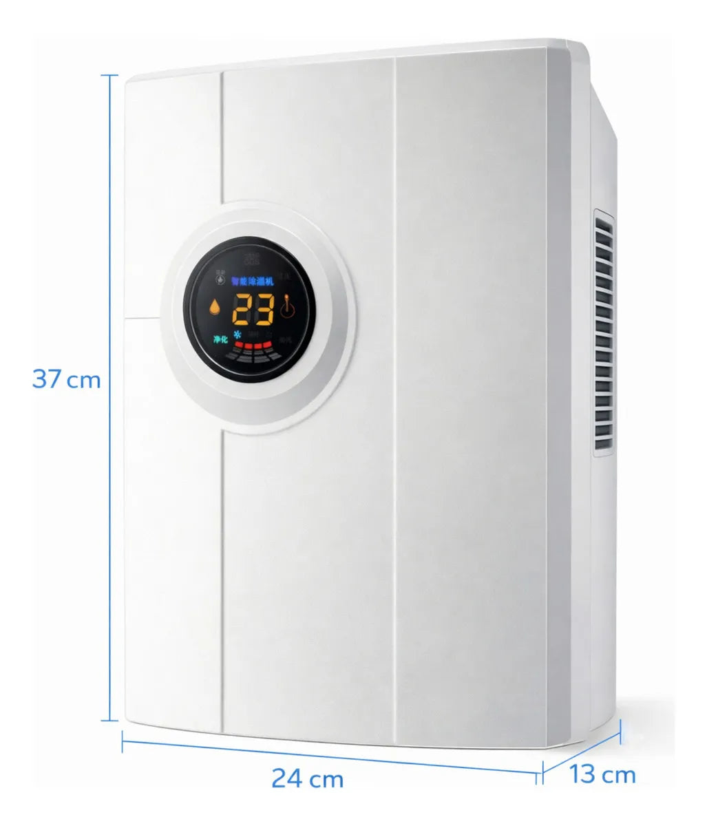 Deshumidificador Extractor De Aire Humedad Hogar Digital 90w Blanco