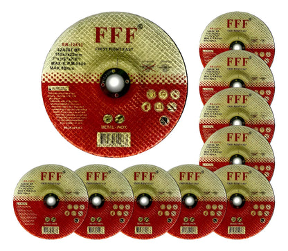 Set 5 Discos De Corte Metal 180x3x22mm Disco Corte 7 1/8 Pul