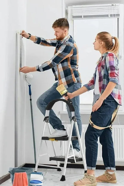 Escalera De Tijera Plegable Escala 2 Peldaños Antideslizante