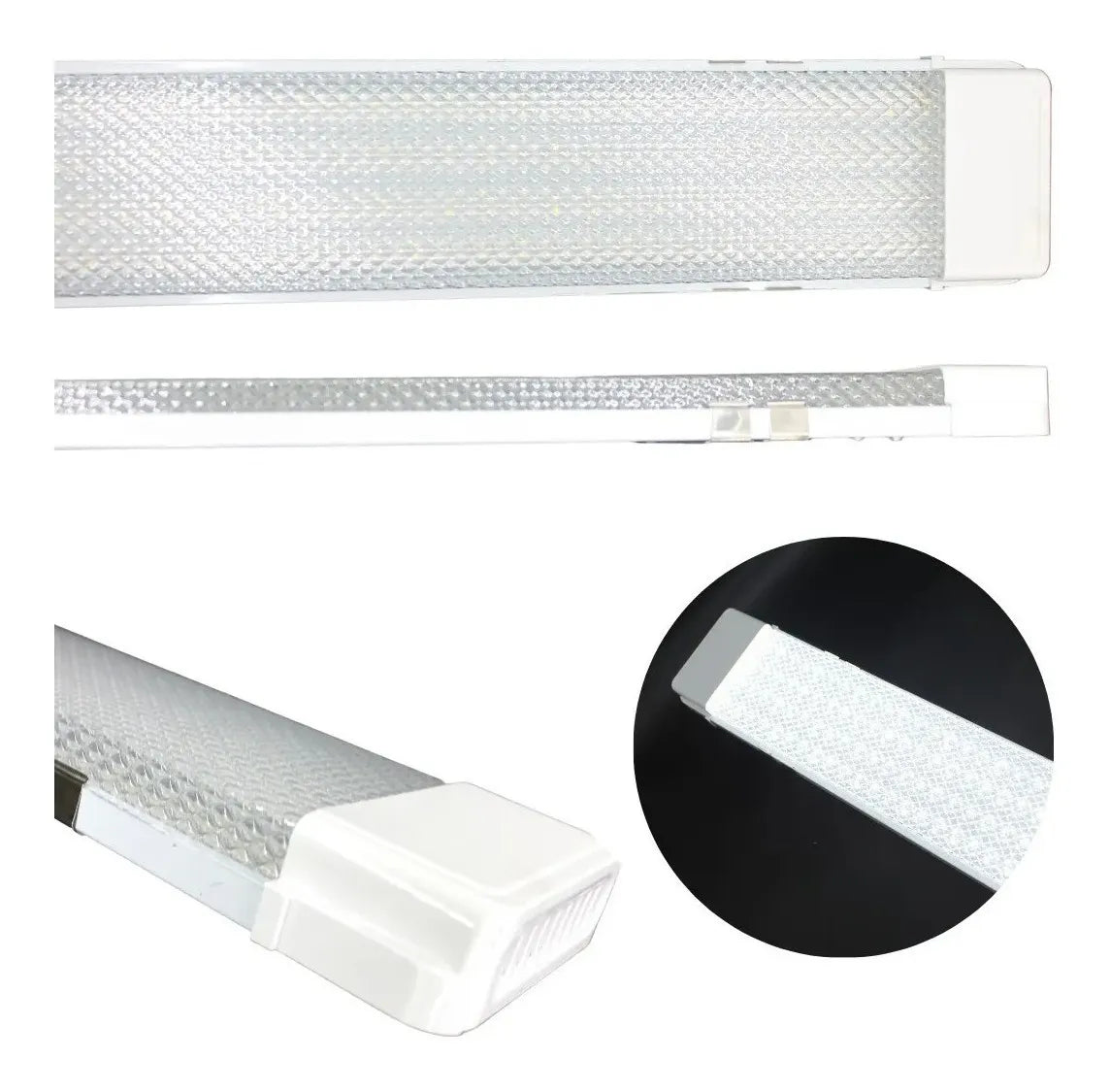 Tubo Led 120cm Luces Canaleta Led Canoa Plana Tubos Led 54w