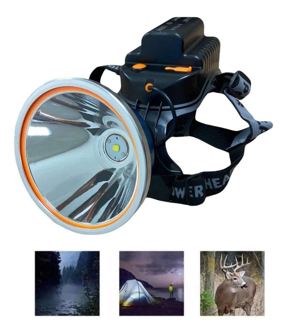 Lampara Camping Cabeza Recargable Focos Para Cazar Led 1000w