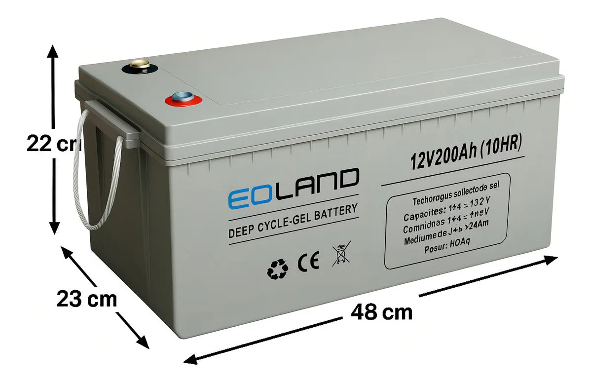 Bateria Ciclo Profundo 12v 200ah Baterias Gel Energia Solar