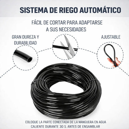 Kit Sistema Riego Agua Goteo Autocompensado Jardin 20 Metros