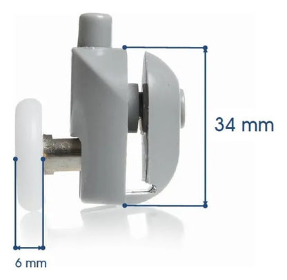 X10 Ruedas Para Puerta Ducha Baño Rueda Para Cabina Duchas