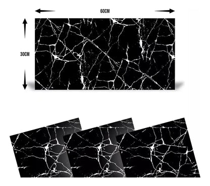 Pack X10 Palmetas Autoadhesivas Laminas Para Paredes 30x60cm