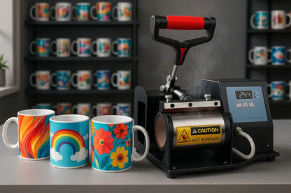 Maquina De Sublimación Estampadora Para Tazas 11oz Y Tazones