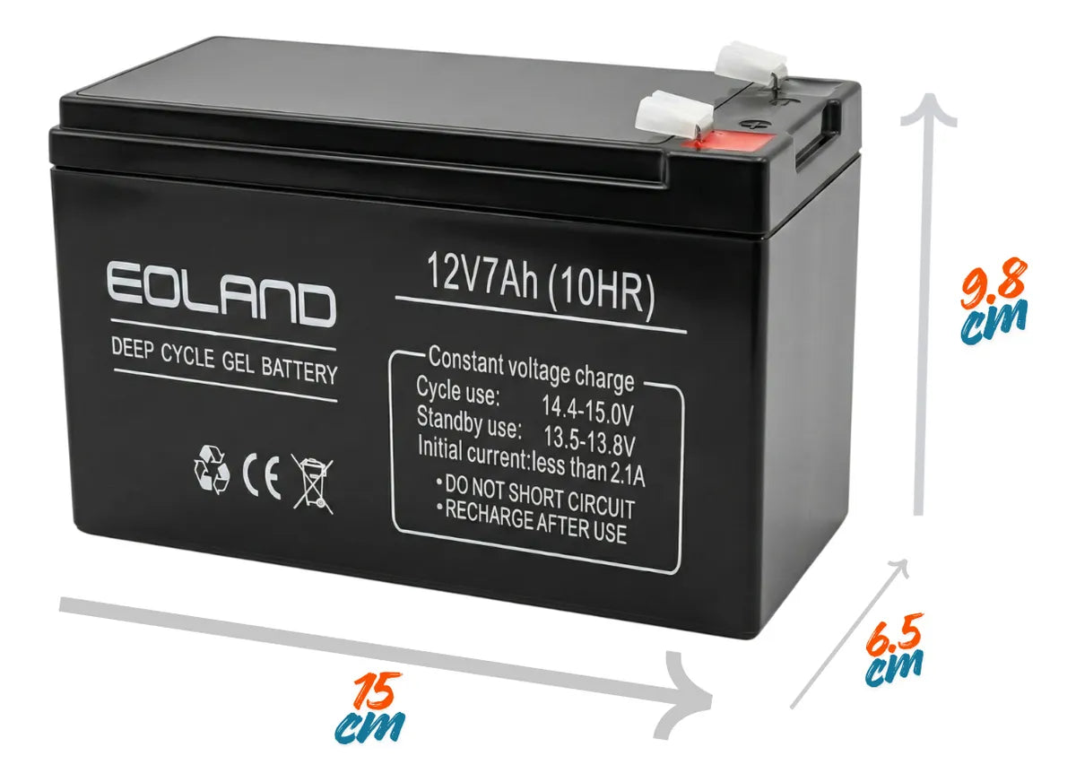 Batería Agm Gdlite Gd-1270 12v 7ah Ciclo Profundo Sellada