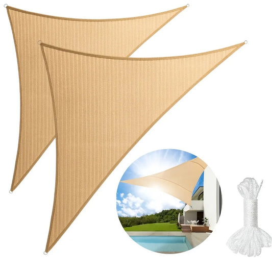 X2 Carpa Toldo Vela Triangular Vela Sombra Lona Toldo 3x3