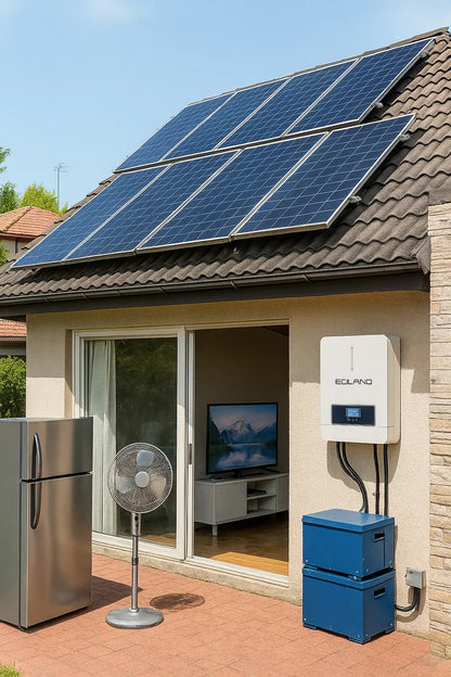 Inversor Hibrido Solar Corriente Onda Pura Eco 6200w - 48v