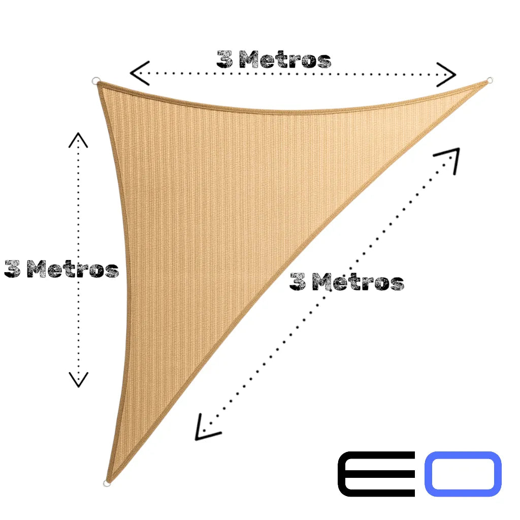 X2 Carpa Toldo Vela Triangular Vela Sombra Lona Toldo 3x3