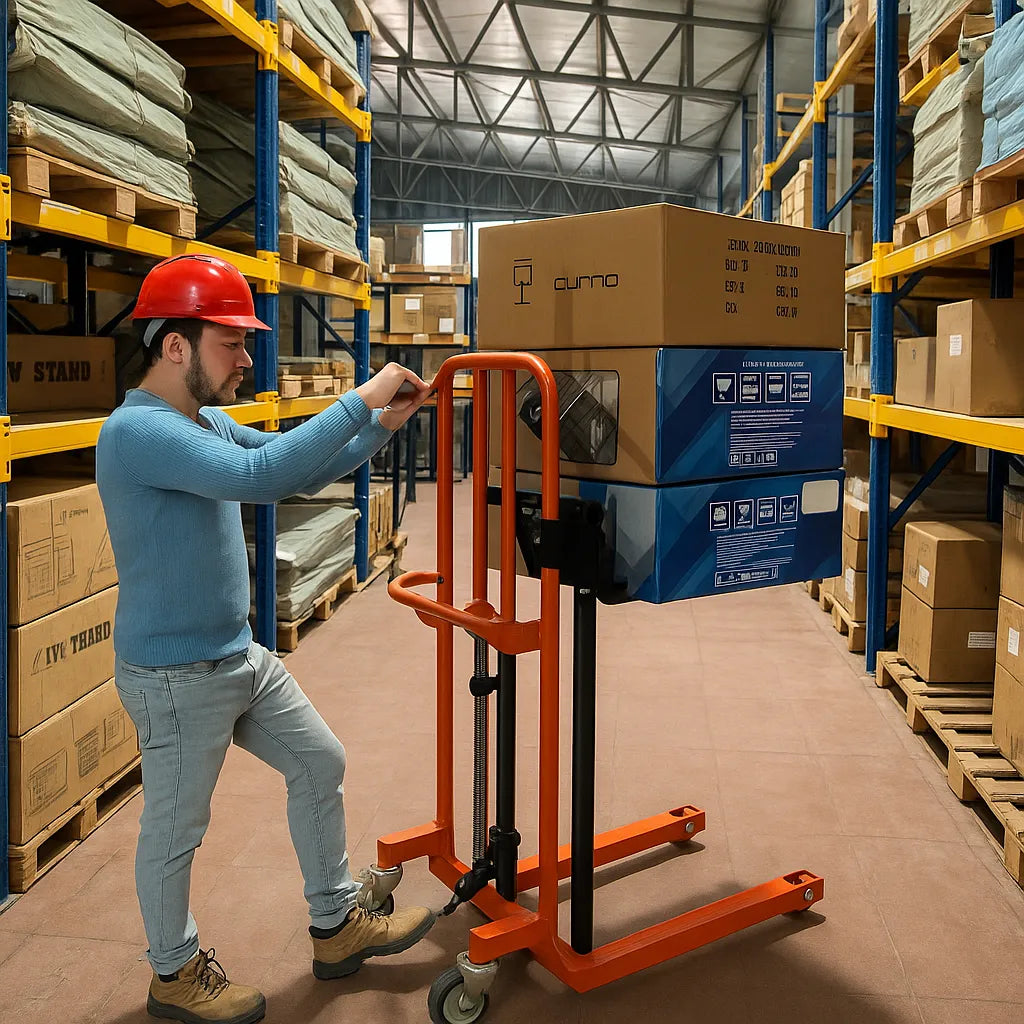 Yegua Apilador Hidraulico Manual 400 Kg 130 Cms De Elevacion