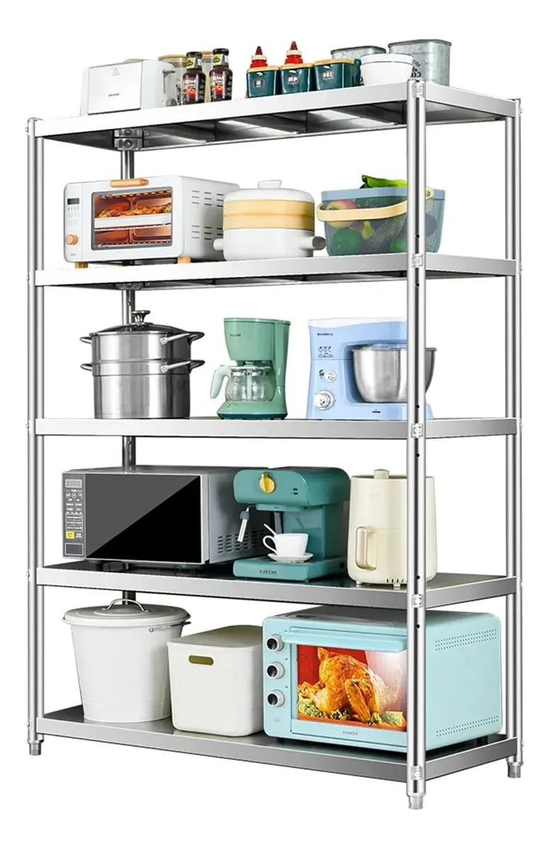 Estante Cocina Repisa Acero Inoxidable 5 Pisos 175x91x40 Cm