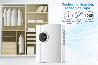 Deshumidificador Extractor De Aire Humedad Hogar Digital 90w Blanco