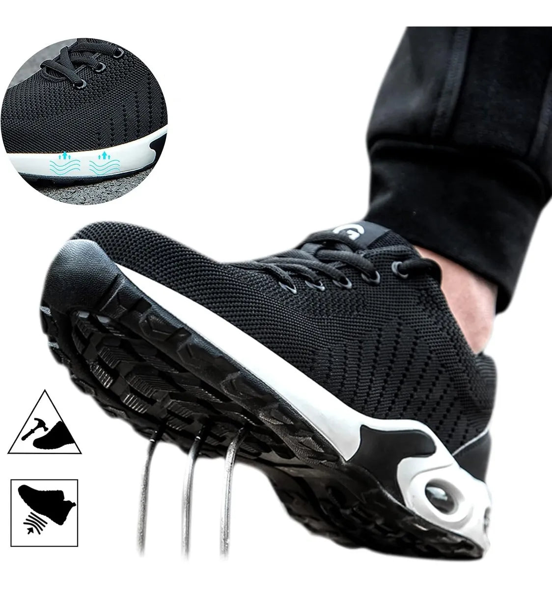 Zapatilla De Seguridad Zapato Industrial Trabajo Unisex