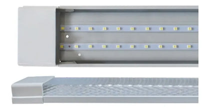 Tubo Led 120cm Luces Canaleta Led Canoa Plana Tubos Led 54w