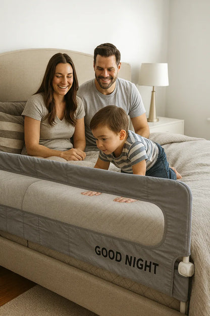 Baranda Cama Seguridad Bebe Reja Plegable Ajustable 1.8mt