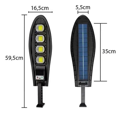 Pack X3 Foco Exterior Iluminacion Solar Foco Led Solar 180w