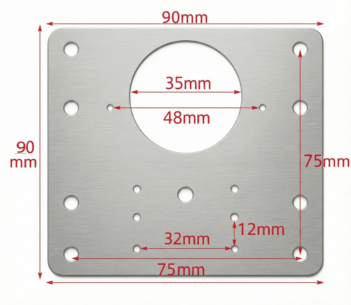 Pack X30 Placa De Reparación Placa Bisagra Puertas Fijación