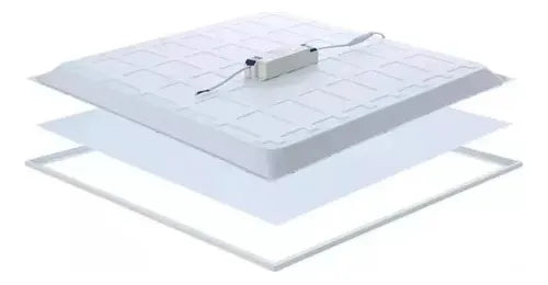 X10 Panel Plafón Foco Led Embutido 48w Blanco Luz Frio 60x60cm